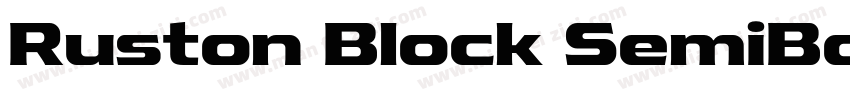 Ruston Block SemiBold字体转换